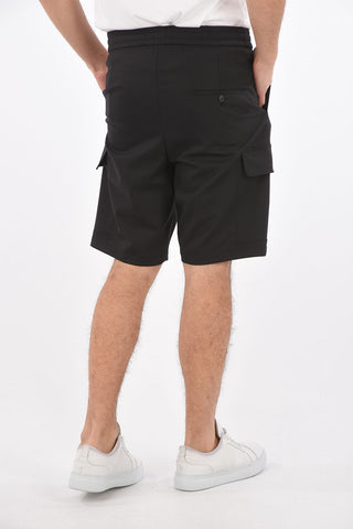 shorts cargo con coulisse in vita
