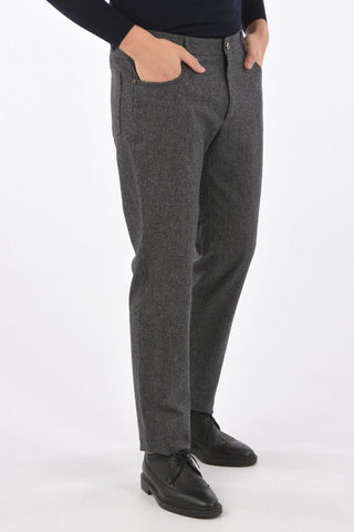 Houndstooth Virgin Wool 5 Pocket Pants