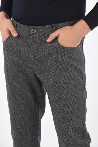 Houndstooth Virgin Wool 5 Pocket Pants
