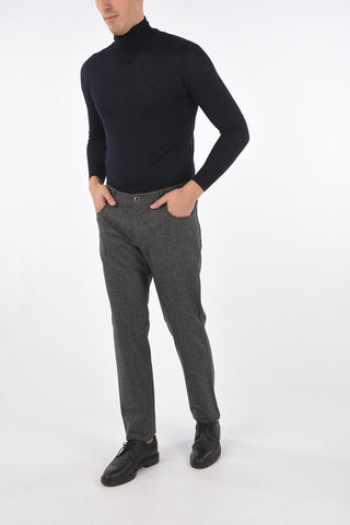 Houndstooth Virgin Wool 5 Pocket Pants