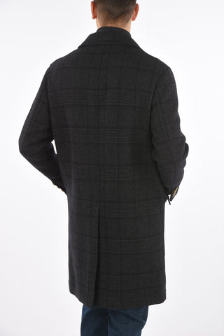 Cappotto Doppiopetto in Lana a Quadri DIstrict