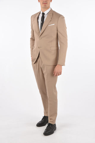 abito 2 bottoni slim fit due spacchi revers classico