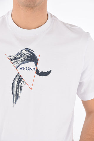 ZZEGNA t-shirt girocollo stampata