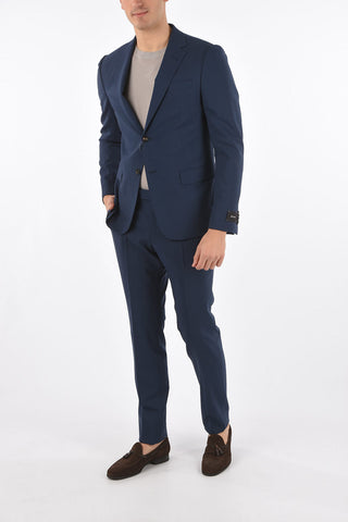 ZZEGNA side vents notch lapel 2-button suit