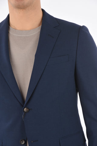 ZZEGNA side vents notch lapel 2-button suit