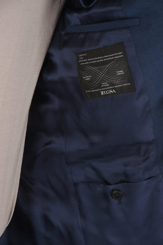 ZZEGNA side vents notch lapel 2-button suit