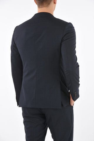ZZEGNA wool side vents belt loops 2-button suit