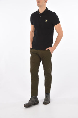 polo 2 bottoni in cotone stretch
