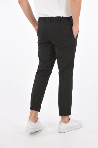 pantalone slim fit a vita regolare