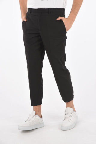 Slim Fit Trousers with Belt Loops