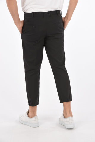 Slim Fit Trousers with Belt Loops