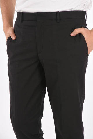 Slim Fit Trousers with Belt Loops