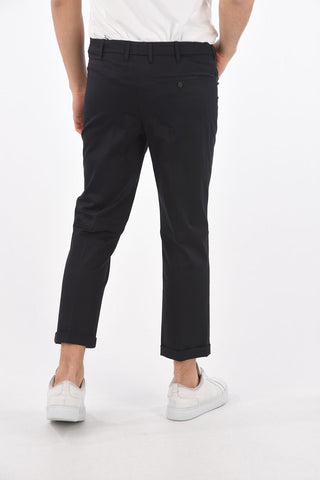 pantalone skinny fit a vita regolare con passanti