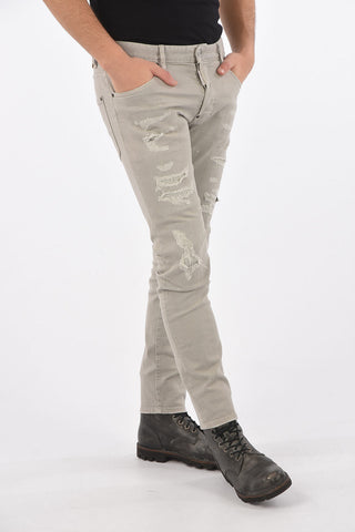 Distressed SLIM FIT Stretch Cotton Denims