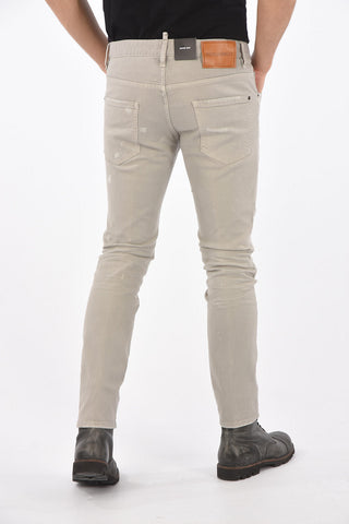Distressed SLIM FIT Stretch Cotton Denims