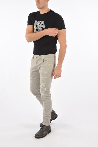 Distressed SLIM FIT Stretch Cotton Denims