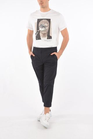 low-rise waist slim fit pants