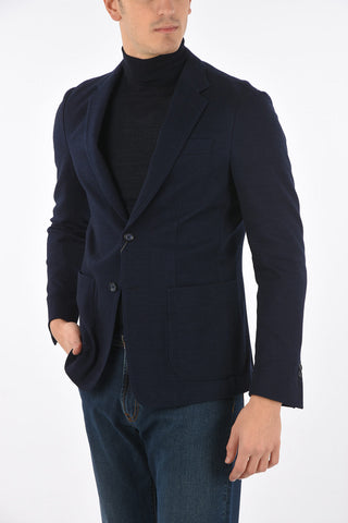 Houndsthooth Single Breasted Blazer