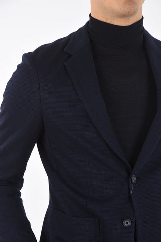 Houndsthooth Single Breasted Blazer