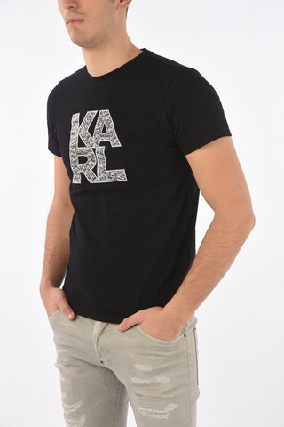 printed LIBRARY crew-new t-shirt