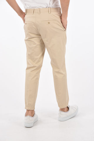 Mid-rise waist slim fit pants