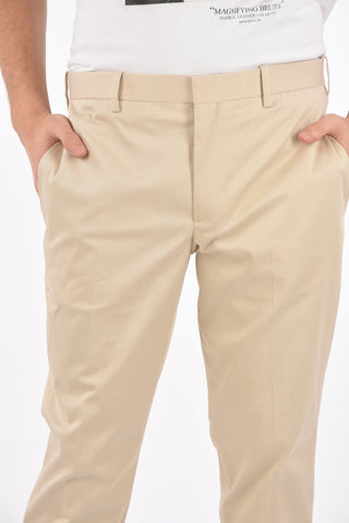 Mid-rise waist slim fit pants