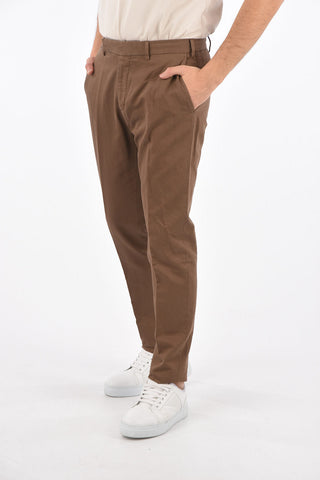 EZ LUXURY pantaloni chino in cotone e lino