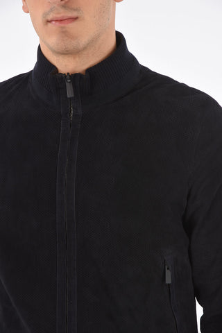ZZEGNA LUXURY suede leather reversible jacket