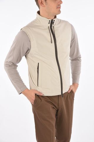 EZ LUXURY vest with leather trimmings