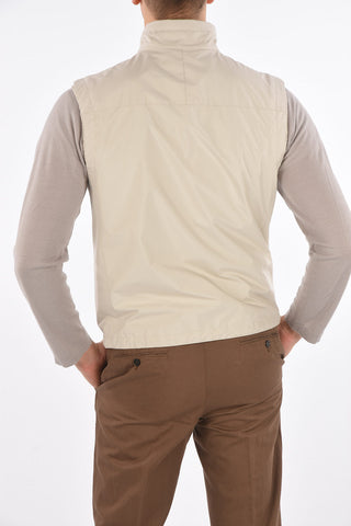 EZ LUXURY vest with leather trimmings