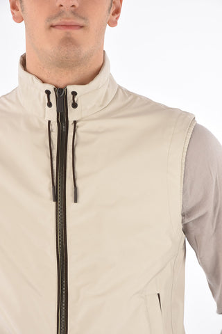 EZ LUXURY vest with leather trimmings