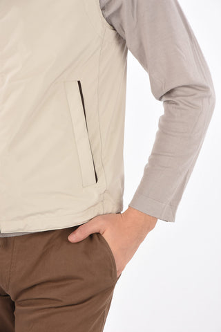 EZ LUXURY vest with leather trimmings