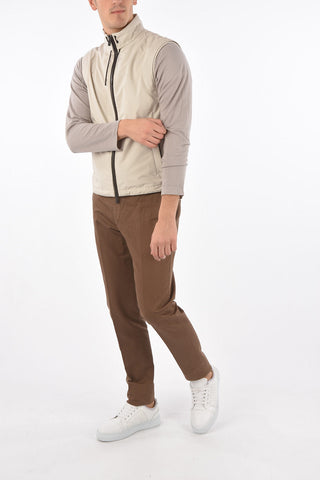 EZ LUXURY vest with leather trimmings