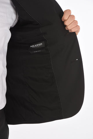 abito 2 bottoni slim fit due spacchi revers a lancia