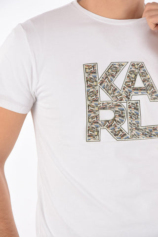 crew-neck LIBRARY t-shirt