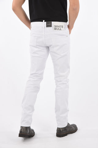 Stretch Cotton WHITE BULL COOL GUY FIT Denims