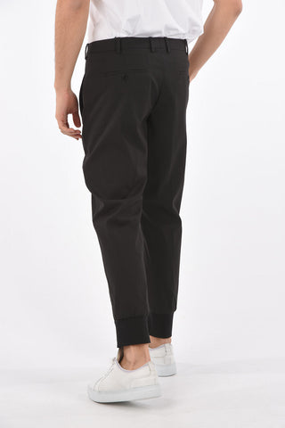 slim fit belt loops trousers