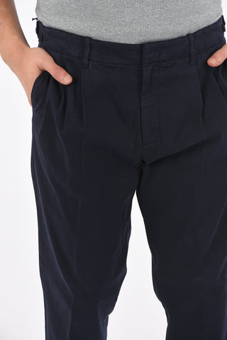 ZZEGNA belt lopts single pleat pants