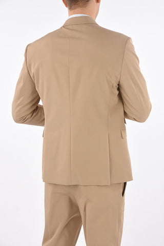slim fit side vents notch lapel 2-button suit