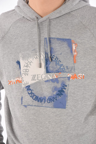 ZZEGNA hoodie sweatshirt with print