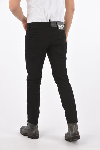 Distressed BLACK BULL SKATER FIT Denims