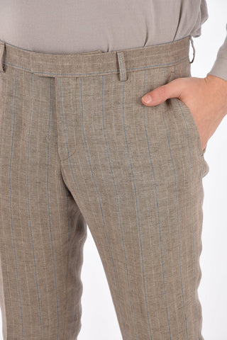ZZEGNA flax side vents notch lapel 2-button suit drop 8R