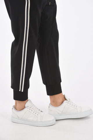 slouch fit piping pants
