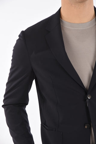 ZZEGNA wool side vents belt loops 2-button suit
