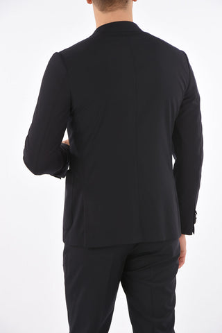 ZZEGNA wool side vents belt loops 2-button suit