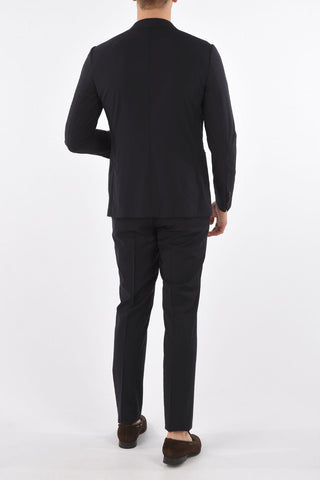 ZZEGNA wool side vents belt loops 2-button suit