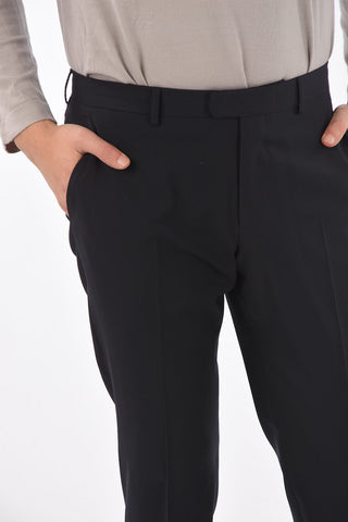 ZZEGNA wool side vents belt loops 2-button suit
