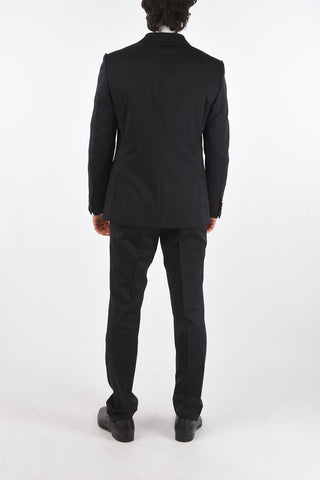 ZZEGNA wool side vents belt loops 2-button suit