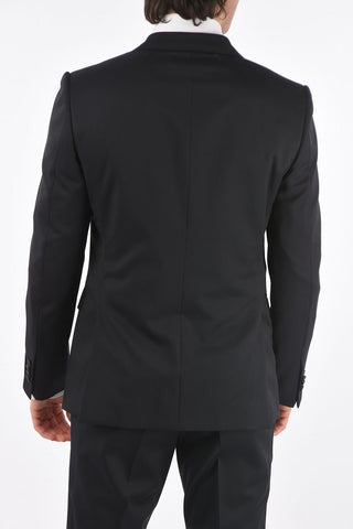 ZZEGNA wool side vents belt loops 2-button suit