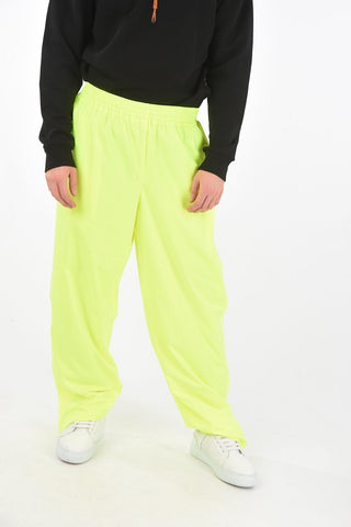 Pantaloni in Nylon Fluo con Elastico in Vita